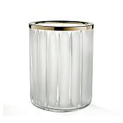 3SC Montblanc Ведро для мусора без крышки, напольное, цвет: Clear Crystal/Polished Brass MB65ACROL