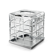 3SC Palace Диспенсер для бумажных салфеток, настольный, цвет: Clear Crystal/Matt Satin Nickel PA71ACRNX