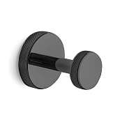3SC Ribbon Крючок для полотенец одинарный, подвесной, цвет: Matt Black Nickel RB12CFM