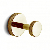 3SC Ribbon Крючок для полотенец одинарный, подвесной, цвет: Matt Gold 24Kt RB12GO