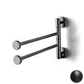 3SC Ribbon Полотенцедержатель двойной 38 см, подвесной, цвет: Matt Dark Bronze RB19BMX