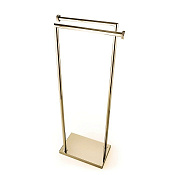 3SC Ribbon Стойка напольная с 2 полотенцедержателями, цвет: Matt Gold 24Kt RB50GO