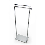 3SC Ribbon Стойка напольная с 2 полотенцедержателями, цвет: Matt Satin Nickel RB50NX