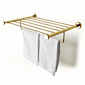 3SC Ribbon Полочка-решетка для полотенец 50x35 см, подвесная, цвет: Matt Gold 24Kt RB99GO