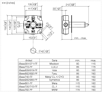 Dornbracht Встроенная часть переключателя на два положения 3520297090