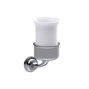 Burlington Guild Подстаканник, одинарный из керамики, подвесной, цвет: хром GU003C