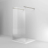 Burlington Arcade Душевое ограждение 118х195h см, пристенное, цвет: шлифованный никель ARC57