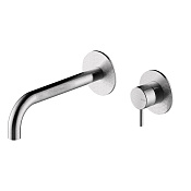 Bossini Nobu Смеситель для раковины встраиваиваемый, излив 19 см, цвет: mat brushed stainless steel INZ206.075