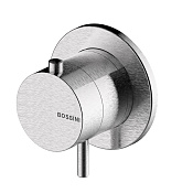 Bossini Nobu Смеситель термостатический для душа встр., 1 потреб., цвет: mat brushed stainless steel INZ221.075
