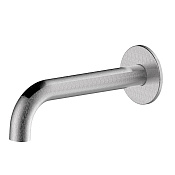 Bossini Nobu Излив для ванны настенный 19 см, цвет: mat brushed stainless steel INZ224.075