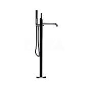 Bossini Apice Смеситель для ванны напольный, с ручным душем, высота излива 81,6 см, цвет: mat black Z00582.073