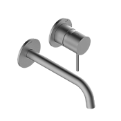 Bossini Teo Смеситель для раковины встраиваемый, внешняя часть, излив 18,8 см, цвет: satin nickel Z00730.094