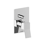 Bossini Aki Line Смеситель для душа встраиваемый, на 2 потребителя, внешняя часть, цвет: chrome Z00740.030