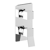 Bossini Aki Line Смеситель для душа встраиваемый, на 2-5 потребителя, внешняя часть, цвет: chrome Z00741.030