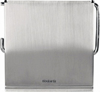 Brabantia ReNew Держатель туалетной бумаги с крышкой, подвесной, цвет: стальной 385322