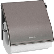 Brabantia ReNew Держатель туалетной бумаги с крышкой, подвесной, цвет: платиновый 477300