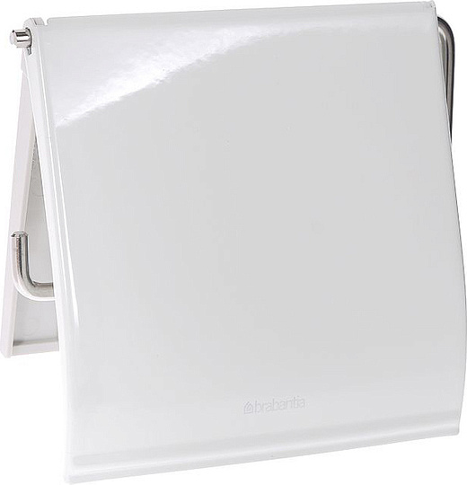 Brabantia ReNew Держатель туалетной бумаги с крышкой, подвесной, цвет: белый 414565