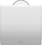 Brabantia Profile Держатель туалетной бумаги с крышкой, подвесной, цвет: белый 483387