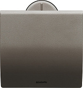 Brabantia Profile Держатель туалетной бумаги с крышкой, подвесной, цвет: платиновый 483363