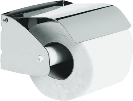 Nofer Classic Держатель туалетной бумаги с крышкой, подвесной, цвет: нержавеющая сталь 05013.В