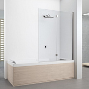 Novellini Young Шторка на ванну 120х151,6h см, правая DX, цвет: хром глянцевый Y21BSV120D-1K