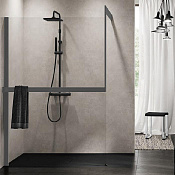 Novellini Kuadra Рама душевого ограждения 160х215h см левая с полотенцедержателем, цвет: silver R80KUFRE10S-B 160/109