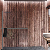 Novellini Kuadra Рама душевого ограждения 160х300h см левая с полотенцедержателем, цвет: silver R80KUFRESOFS-B 160/300