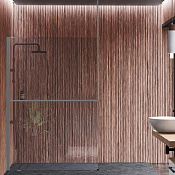 Novellini Kuadra Рама душевого ограждения 160х300h см левая, свободный вход, полка, цвет: silver R80KUFRISOFS-B 160/300