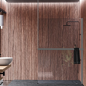 Novellini Kuadra Рама душевого ограждения 160х300h см правая, с полотенцедержателем, цвет: silver R80KUFRESOFD-B 160/300