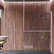 Novellini Kuadra Рама душевого ограждения 160х300h см правая, свободный вход, полка, цвет: белый мат R80KUFRISOFD-U 160/300