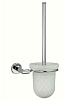 Nofer Line Ершик для унитаза, подвесной, с матовой ручкой, цвет: хром 16518.S
