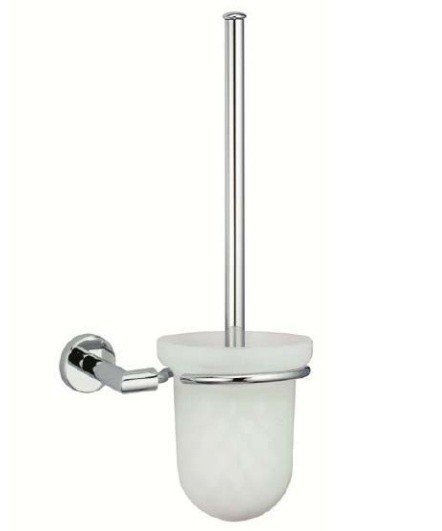 Nofer Line Ершик для унитаза, подвесной, с глянцевой ручкой, цвет: хром 16518.B