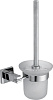 Nofer Barcelona Ершик для унитаза подвесной со стеклянной колбой, цвет: нержавеющая сталь 16915.B