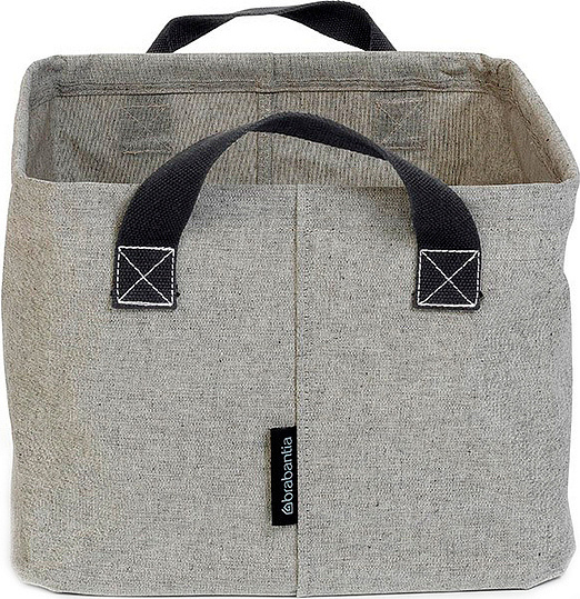 Brabantia Корзина для белья складная, 35 литров, цвет: серый 105685