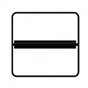 Bertocci Fly Держатель туалетной бумаги, открытый, подвесной, цвет: черный 149 1503 6850