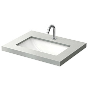 Toto WU Раковина встраиваемая снизу 59x38 см, с переливом, цвет: белый LW1536Y