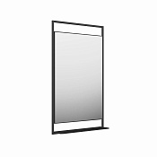 Kerama Marazzi Plaza Next Зеркало подвесное с подсветкой 60x100h см, цвет: черный матовый PL.N.mi.60\BLK