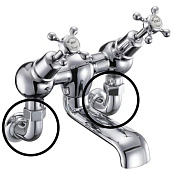 Burlington Уголок для настенного смесителя, цвет: хром глянцевый T17-2