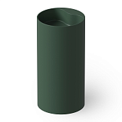 Dea Design Раковина напольная d45x90h см, Solid Surface, выпуск в пол, цвет: dark green DD2002 450 11