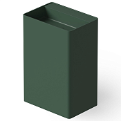 Dea Design Раковина напольная 60x42x90h см, Solid Surface, выпуск в пол, цвет: dark green DD2004 600 11