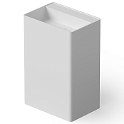 Dea Design Раковина напольная 60x42x90h см, Solid Surface, выпуск в пол, цвет: white DD2004 600 18