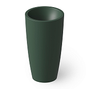 Dea Design Раковина напольная d50x90h см, Solid Surface, выпуск в пол, цвет: dark green DD2010 500 11
