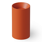 Dea Design Раковина напольная d49,5x90h см, Solid Surface, выпуск в пол, цвет: orange DD2011 495 7