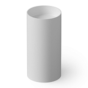 Dea Design Раковина напольная d40x82h см, Solid Surface, выпуск в пол, цвет: white DD2012 400 18