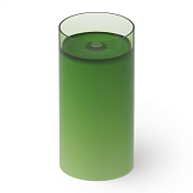 Dea Design Раковина напольная d40x82h см, Glasstech, выпуск в пол, цвет: emerald DD2012 400 R3