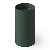 Dea Design Раковина напольная d45x90h см, Solid Surface, выпуск в пол, цвет: dark green DD2012 450 11