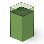 Dea Design Раковина напольная 40x40x85h см, Glasstech, выпуск в пол, цвет: emerald DD2017 400 R3