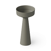 Dea Design Раковина напольная d42,5x85h см, Solid Surface, выпуск в пол, цвет: light grey DD2018 425 4