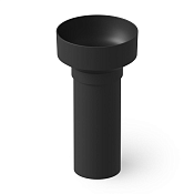 Dea Design Раковина напольная d48x90h см, Solid Surface, выпуск в пол, цвет: black DD2023 480 16