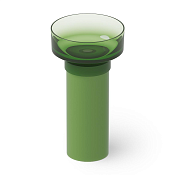 Dea Design Раковина напольная d48x90h см, Glasstech, выпуск в пол, цвет: emerald DD2023 480 R3